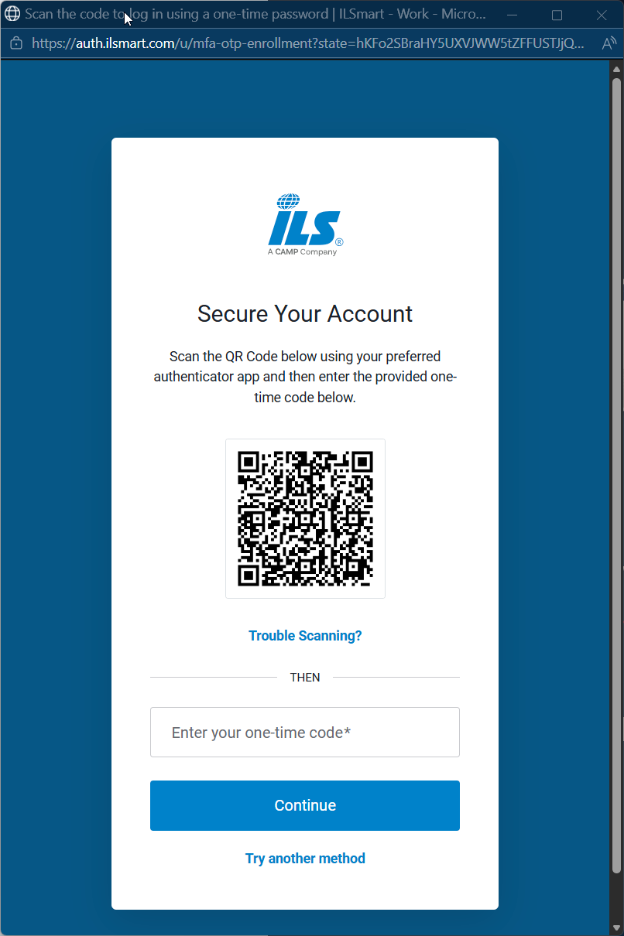 MFA Setup Instructions – Inventory Locator Service